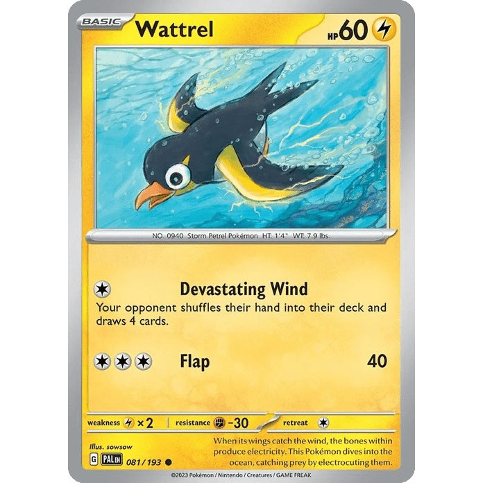 Wattrel - Paldea Evolved (Common) [PAL-81] English / Near Mint / Normal