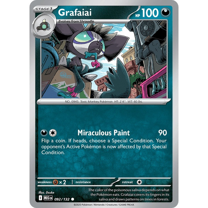 Grafaiai - Mega Evolution (Common) [MEG-92] English / Near Mint / Normal