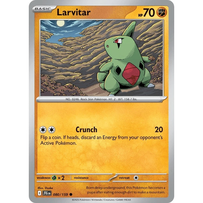 Larvitar - Journey Together (Common) [JTG-80] English / Near Mint / Normal