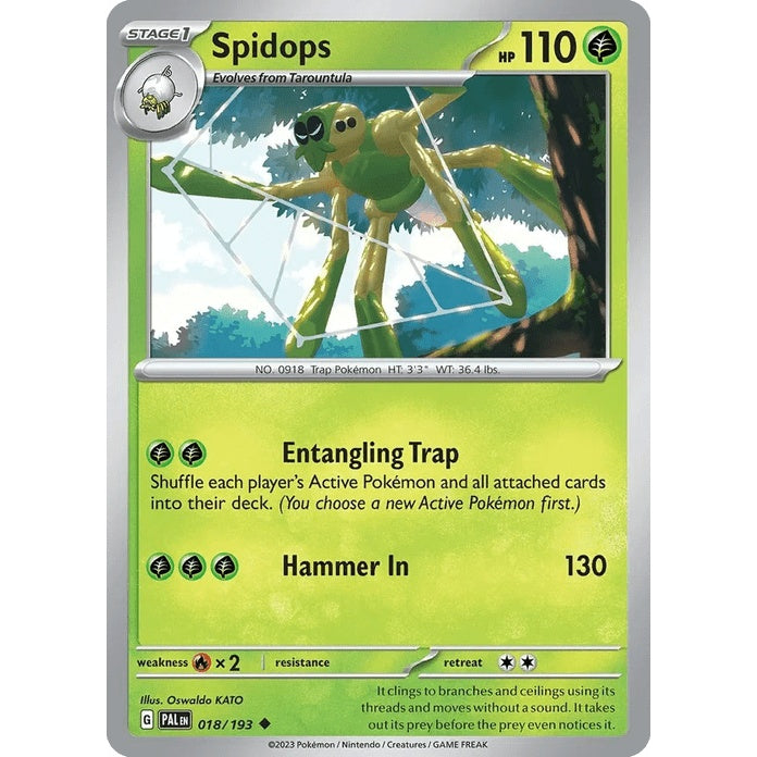 Spidops - Paldea Evolved (Uncommon) [PAL-18] English / Near Mint / Normal