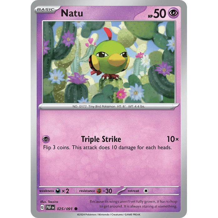 Natu - Paldean Fates (Common) [PAF-25] English / Near Mint / Normal