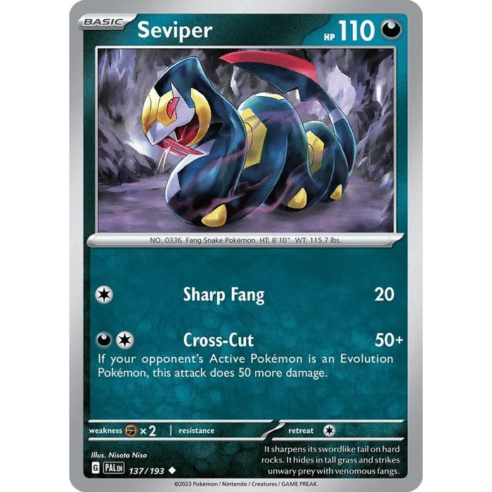 Seviper - Paldea Evolved (Uncommon) [PAL-137] English / Near Mint / Normal