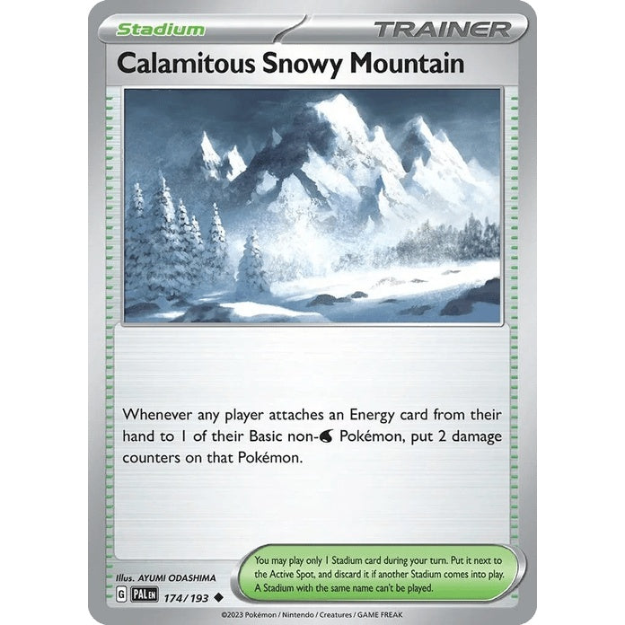 Calamitous Snowy Mountain - Paldea Evolved (Uncommon) [PAL-174] English / Near Mint / Normal