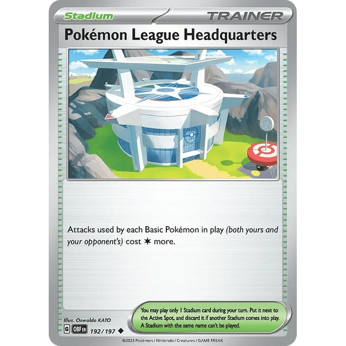 Pokémon League Headquarters - Obsidian Flames (Uncommon) [OBF-192] English / Near Mint / Normal