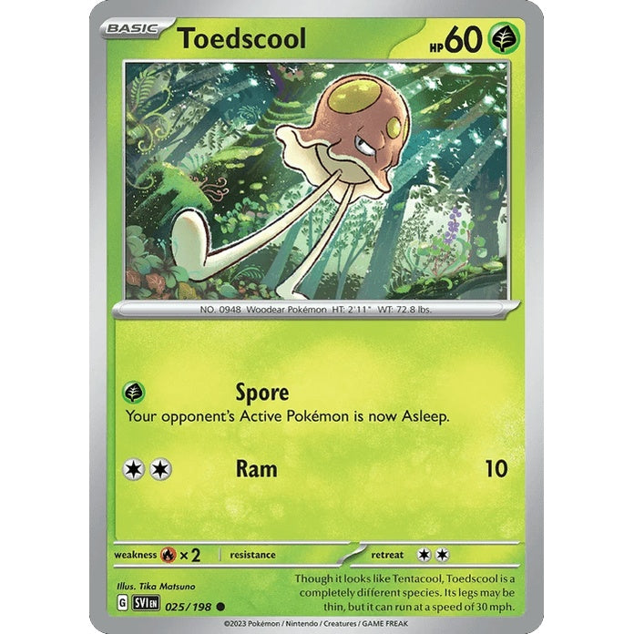 Toedscool - Scarlet & Violet (Common) [SVI-25] English / Near Mint / Normal