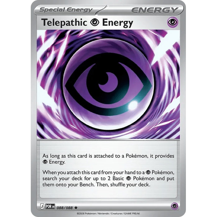 Telepathic Psychic Energy - Perfect Order (Rare) [POR-88] English / Near Mint / Normal