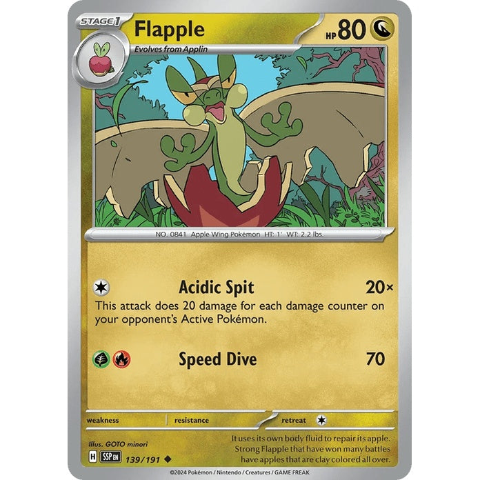Flapple - Surging Sparks (Uncommon) [SSP-139] English / Near Mint / Normal