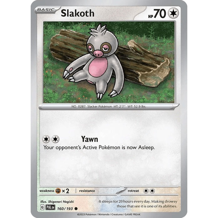 Slakoth - Paldea Evolved (Common) [PAL-160] English / Near Mint / Normal
