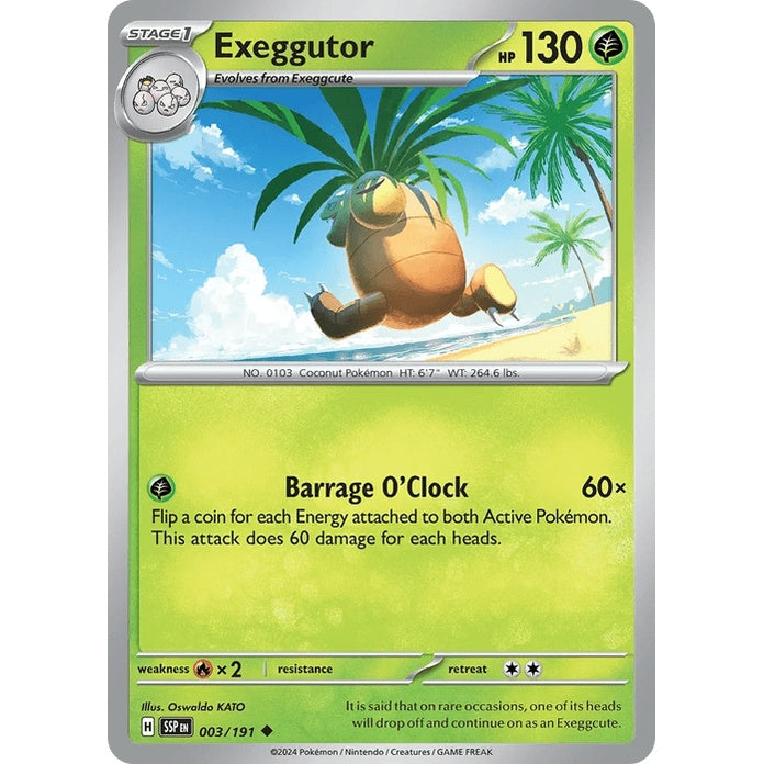 Exeggutor - Surging Sparks (Uncommon) [SSP-3] English / Near Mint / Normal