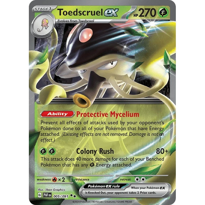 Toedscruel ex - Paldean Fates (Double Rare) [PAF-5] English / Near Mint / Normal