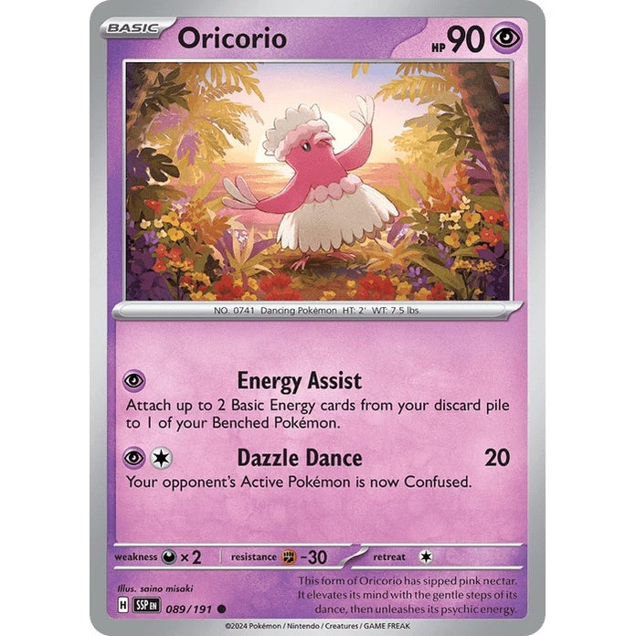 Oricorio - Surging Sparks (Common) [SSP-89] English / Near Mint / Normal