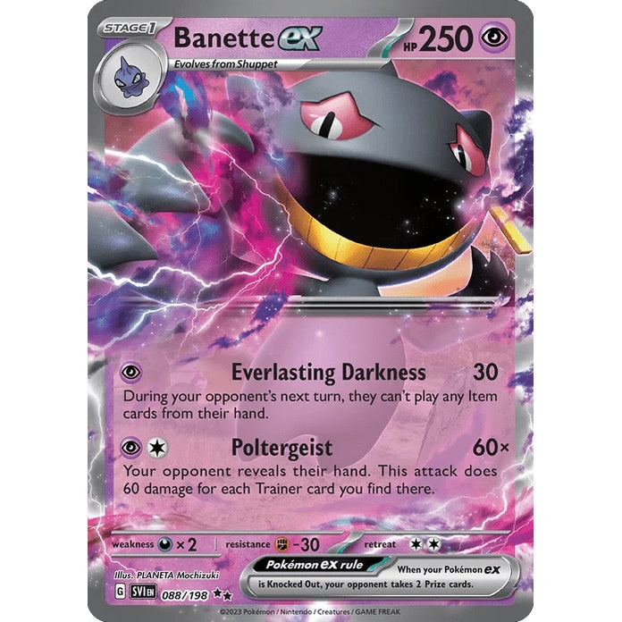 Banette ex - Scarlet & Violet (Double Rare) [SVI-88] English / Near Mint / Normal