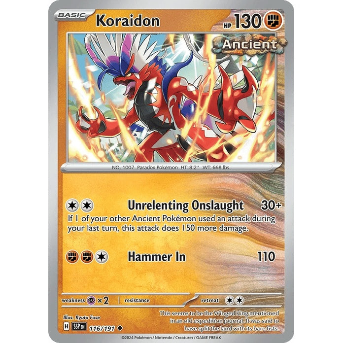 Koraidon - Surging Sparks (Uncommon) [SSP-116] English / Near Mint / Normal