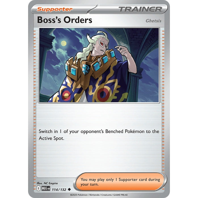 Boss's Orders - Mega Evolution (Uncommon) [MEG-114] English / Near Mint / Normal