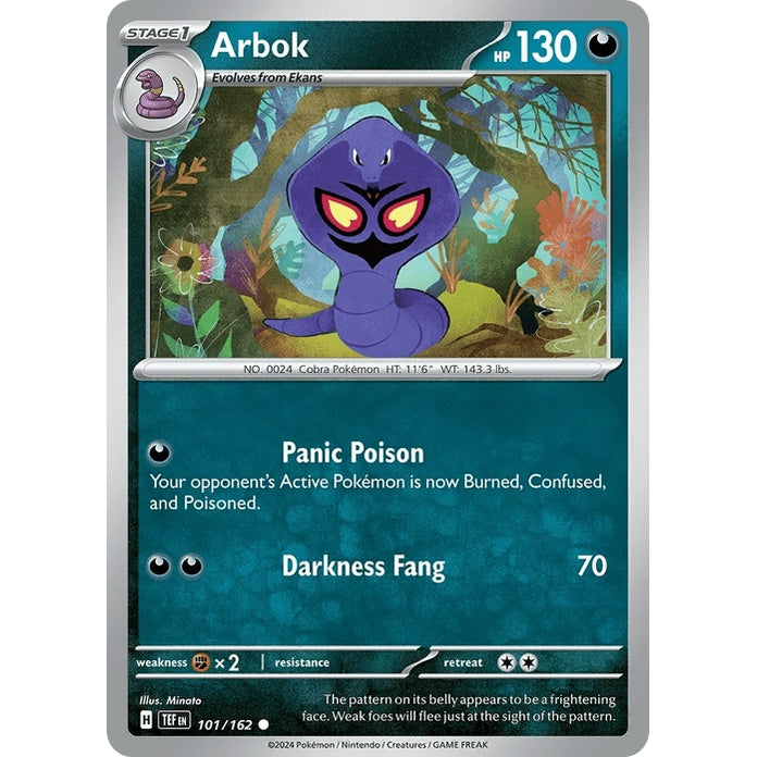 Arbok - Temporal Forces (Common) [TEF-101] English / Near Mint / Normal