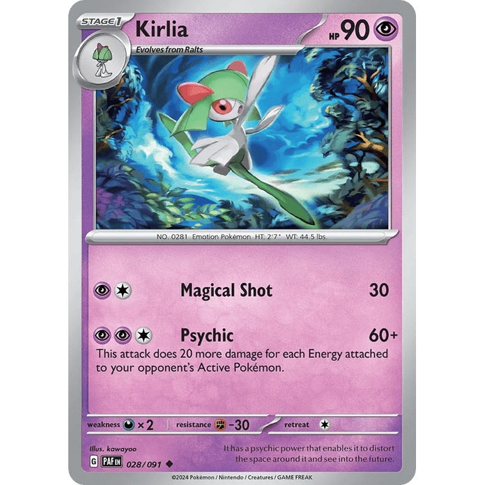 Kirlia - Paldean Fates (Uncommon) [PAF-28] English / Near Mint / Normal