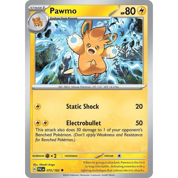 Pawmo - Paldea Evolved (Uncommon) [PAL-75] English / Near Mint / Normal