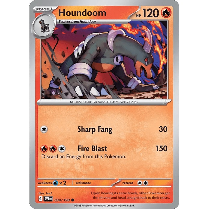 Houndoom - Scarlet & Violet (Common) [SVI-34] English / Near Mint / Normal