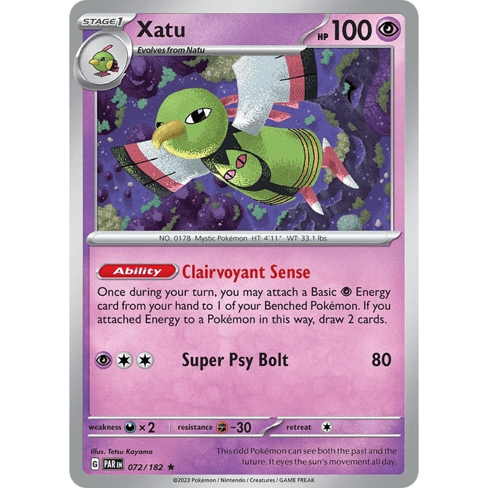 Xatu - Paradox Rift (Rare) [PAR-72] English / Near Mint / Normal