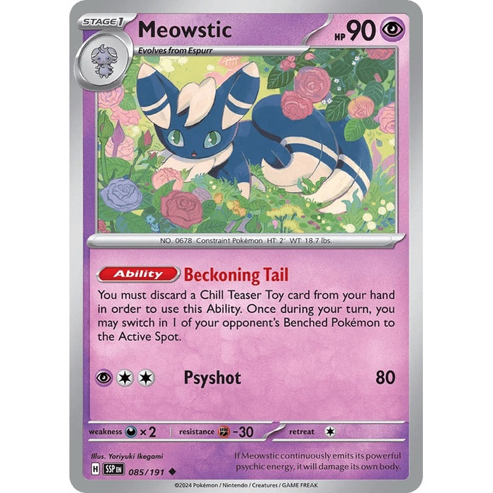 Meowstic - Surging Sparks (Uncommon) [SSP-85] English / Near Mint / Normal