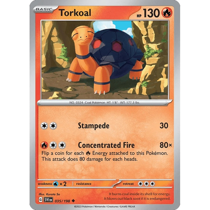 Torkoal - Scarlet & Violet (Uncommon) [SVI-35] English / Near Mint / Normal