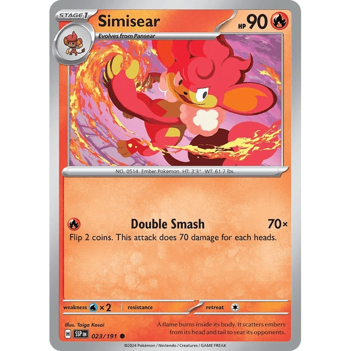 Simisear - Surging Sparks (Common) [SSP-23] English / Near Mint / Normal