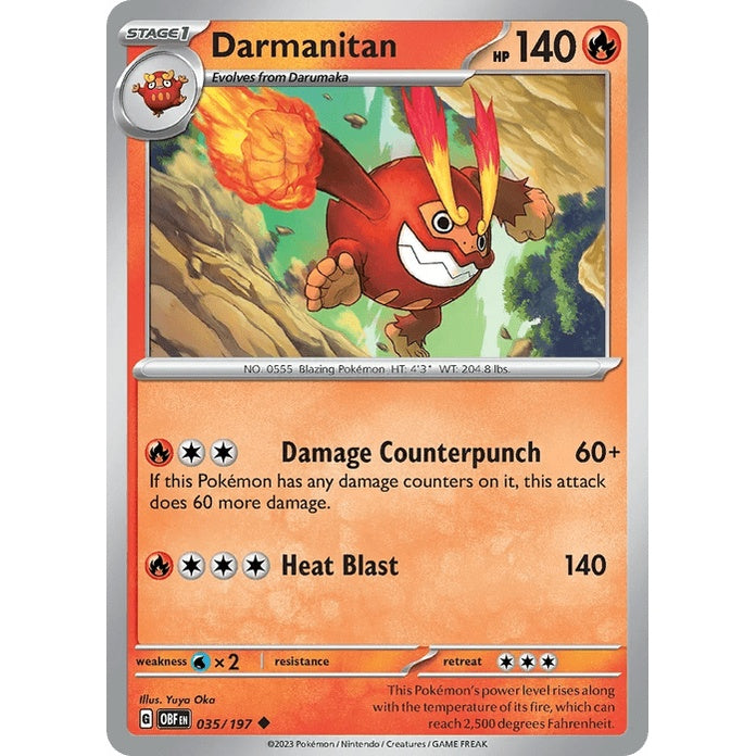 Darmanitan - Obsidian Flames (Uncommon) [OBF-35] English / Near Mint / Normal