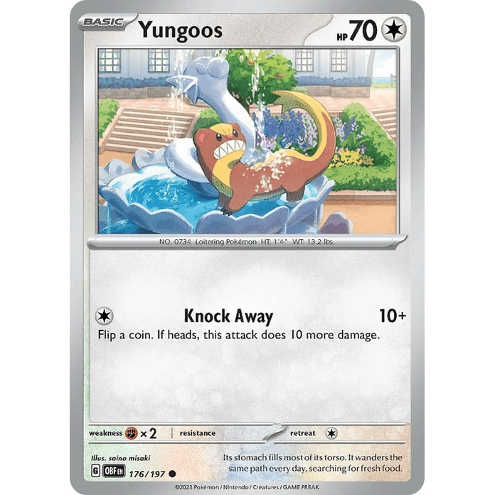 Yungoos - Obsidian Flames (Common) [OBF-176] English / Near Mint / Normal