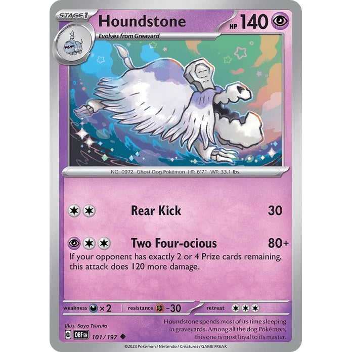 Houndstone - Obsidian Flames (Uncommon) [OBF-101] English / Near Mint / Normal