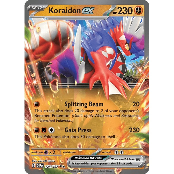 Koraidon ex - Obsidian Flames (Double Rare) [OBF-124] English / Near Mint / Normal