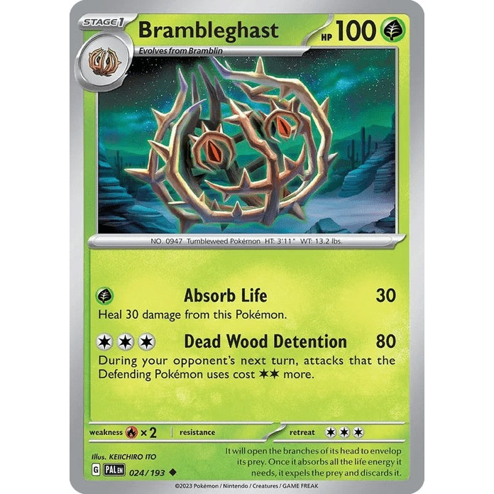 Brambleghast - Paldea Evolved (Uncommon) [PAL-24] English / Near Mint / Normal