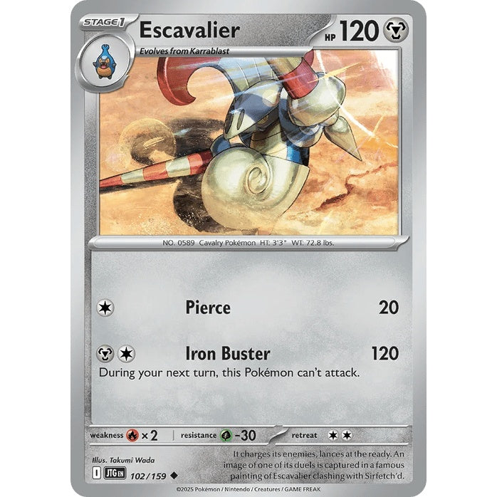 Escavalier - Journey Together (Uncommon) [JTG-102] English / Near Mint / Normal