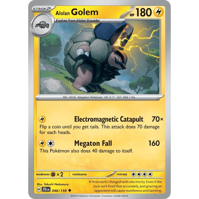 Alolan Golem - Journey Together (Uncommon) [JTG-46] English / Near Mint / Normal