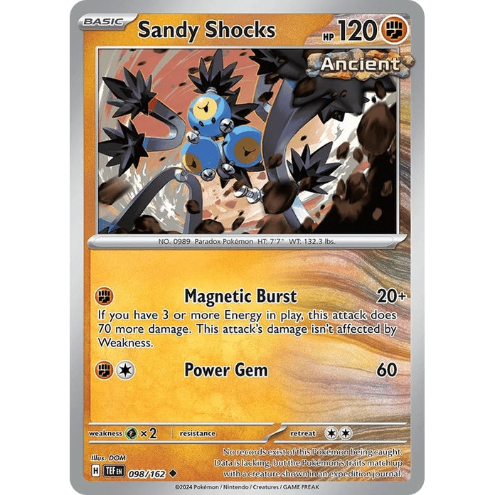 Sandy Shocks - Temporal Forces (Uncommon) [TEF-98] English / Near Mint / Normal