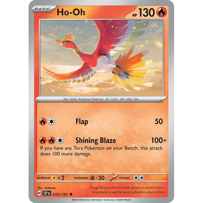 Ho-Oh - Surging Sparks (Uncommon) [SSP-19] English / Near Mint / Normal