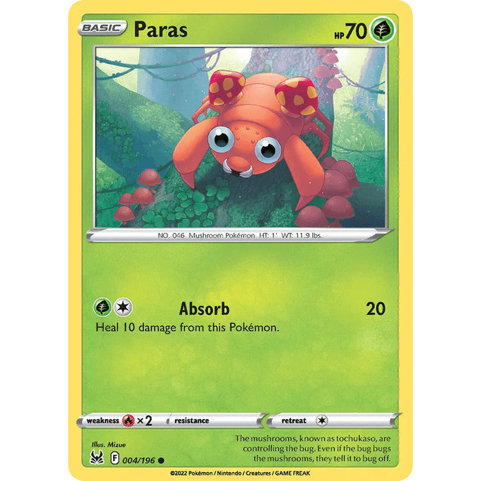 Paras - Lost Origin (Common) [LOR-4] English / Near Mint / Normal