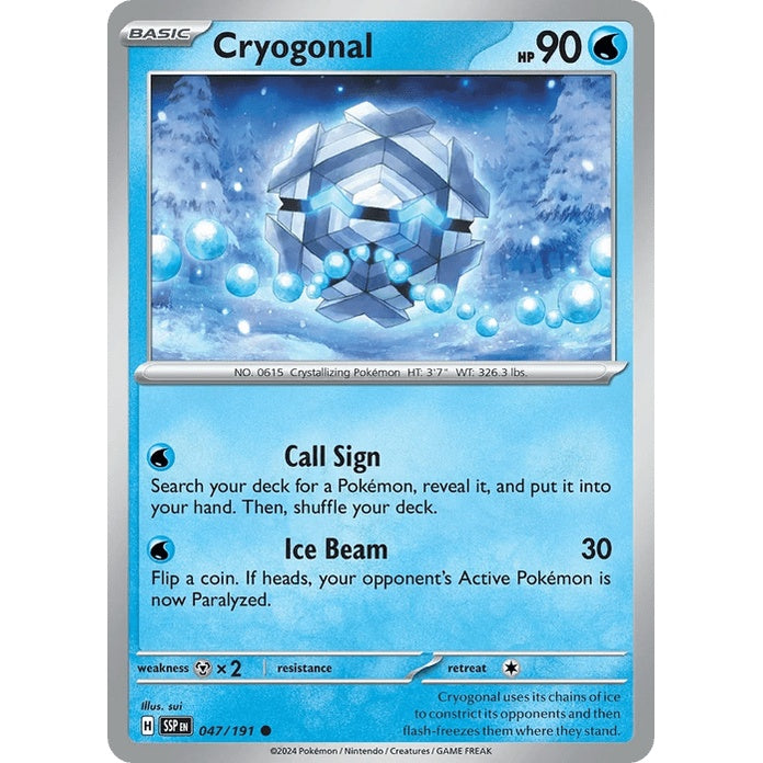 Cryogonal - Surging Sparks (Common) [SSP-47] English / Near Mint / Normal