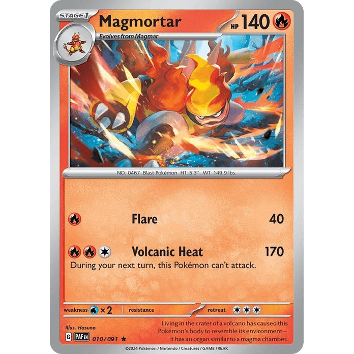 Magmortar - Paldean Fates (Rare) [PAF-10] English / Near Mint / Normal