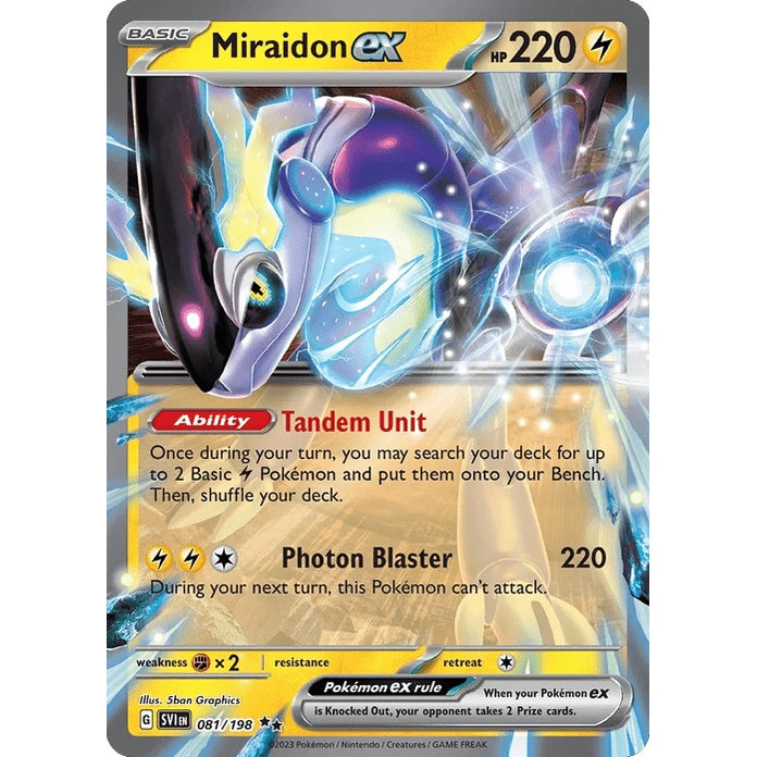 Miraidon ex - Scarlet & Violet (Double Rare) [SVI-81] English / Near Mint / Normal