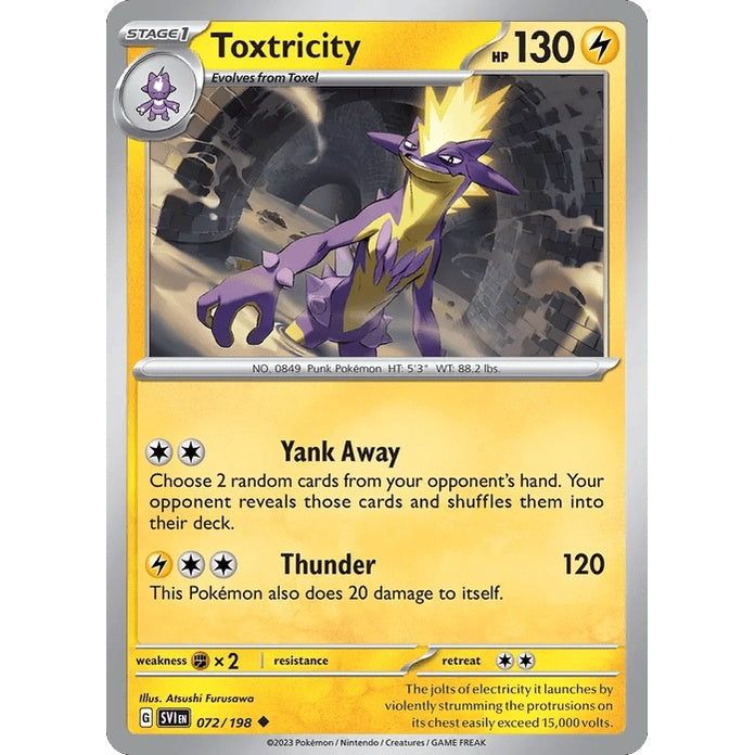 Toxtricity - Scarlet & Violet (Uncommon) [SVI-72] English / Near Mint / Normal