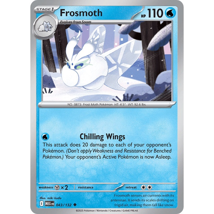 Frosmoth - Mega Evolution (Uncommon) [MEG-43] English / Near Mint / Normal