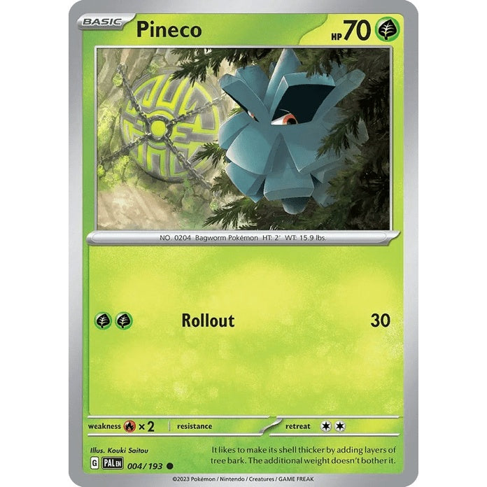 Pineco - Paldea Evolved (Common) [PAL-4] English / Near Mint / Normal