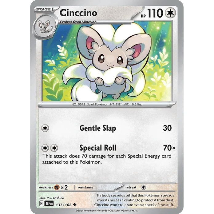 Cinccino - Temporal Forces (Uncommon) [TEF-137] English / Near Mint / Normal