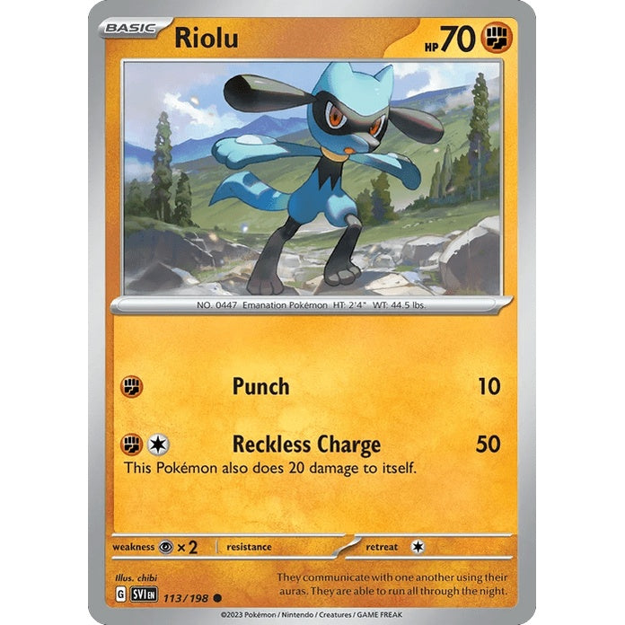 Riolu - Scarlet & Violet (Common) [SVI-113] English / Near Mint / Normal