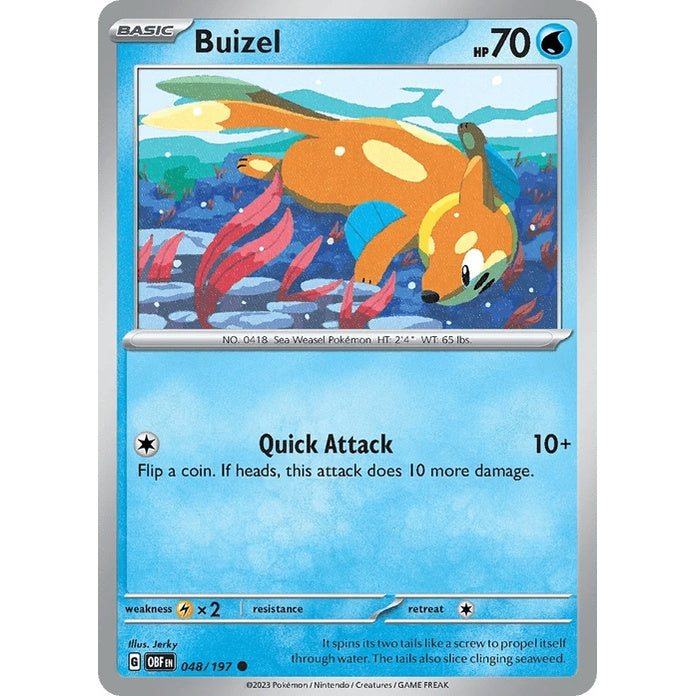 Buizel - Obsidian Flames (Common) [OBF-48] English / Near Mint / Normal