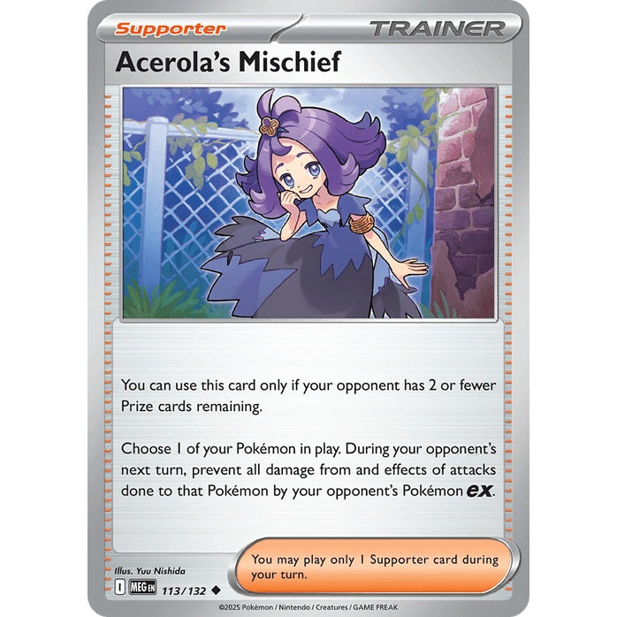 Acerola's Mischief - Mega Evolution (Uncommon) [MEG-113] English / Near Mint / Normal