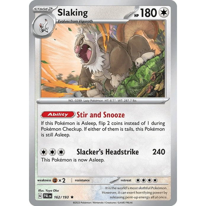 Slaking - Paldea Evolved (Rare) [PAL-162] English / Near Mint / Normal