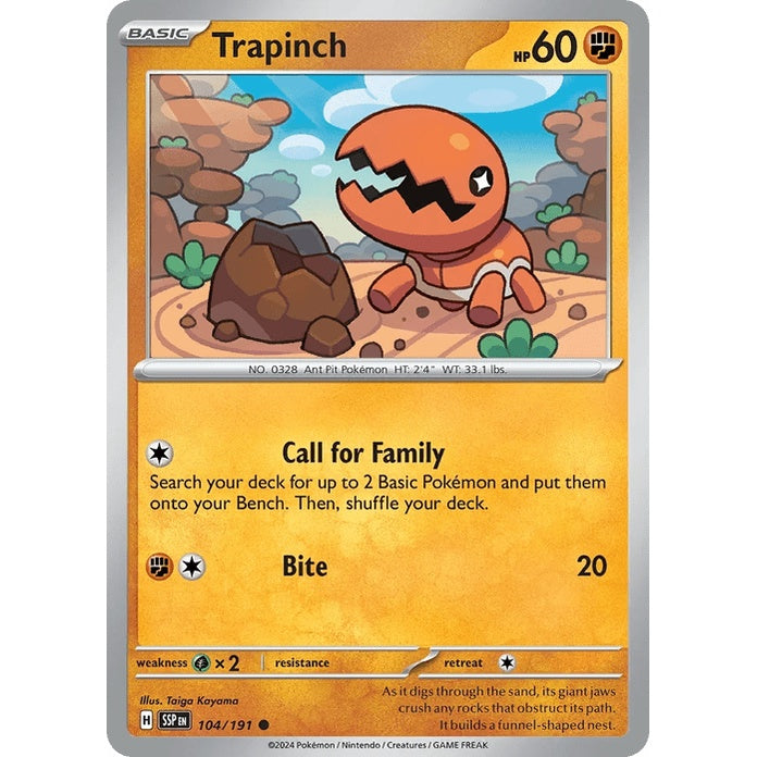 Trapinch - Surging Sparks (Common) [SSP-104] English / Near Mint / Normal