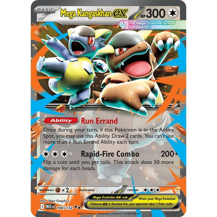 Mega Kangaskhan ex - Mega Evolution (Double Rare) [MEG-104] English / Near Mint / Normal