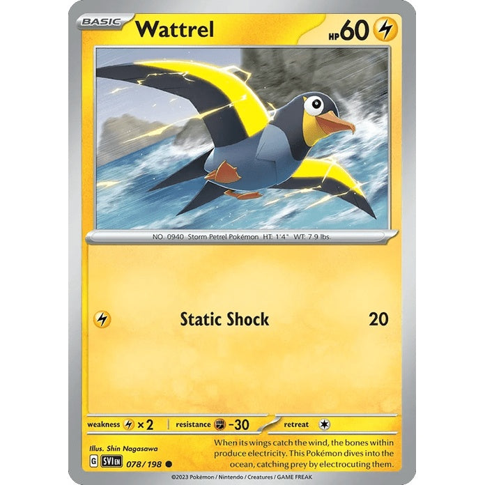 Wattrel - Scarlet & Violet (Common) [SVI-78] English / Near Mint / Normal